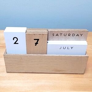 OFFICE ENVY | Wooden Perpetual Desk Calendar